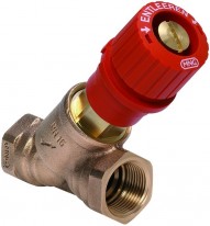 Honeywell Kombi-3-Plus uzatvárací ventil, DN20, červený, V5000Y0020